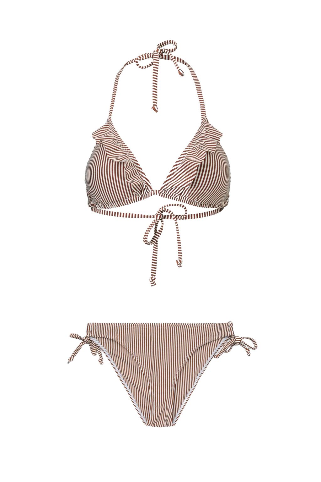 BECKSÖNDERGAARD: BIKINI STRIBA BROWN - 12.jpg