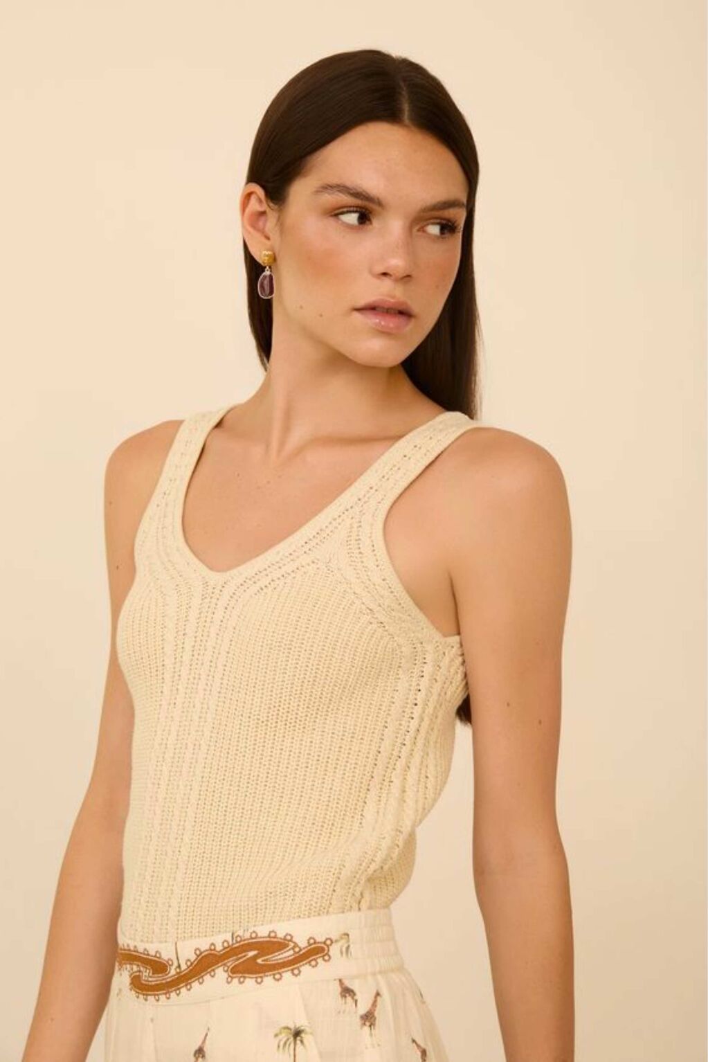 MEISÏE: TOP PUNTO TRENZADO BEIGE - 4-ec0b1.jpg