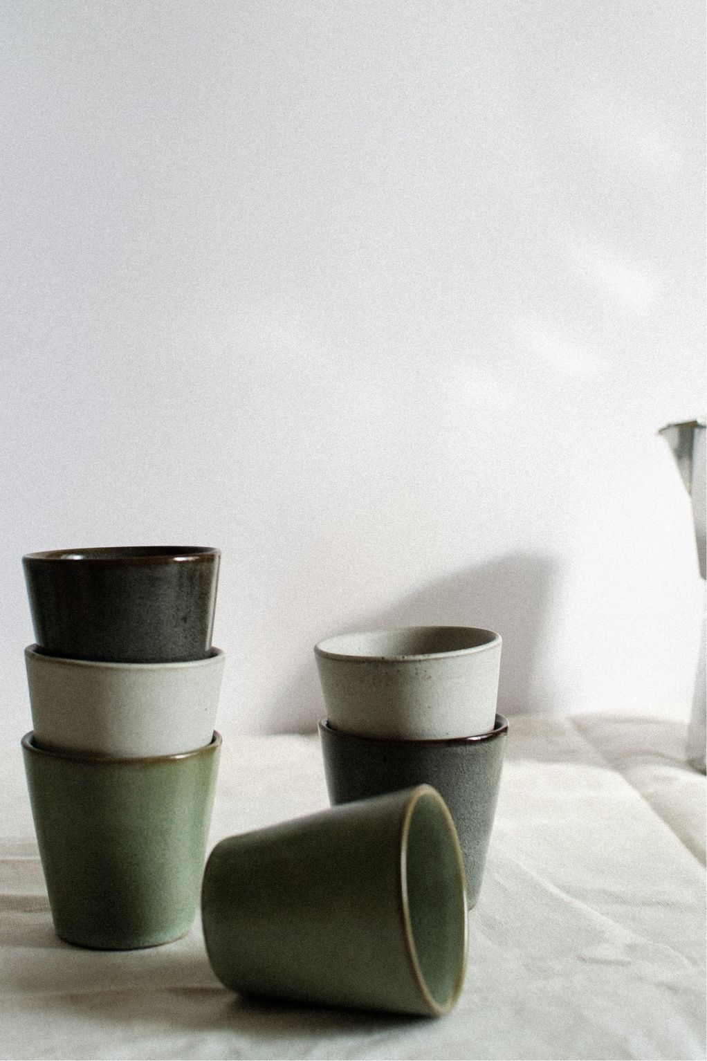 Madam Stoltz: Set de 6 Tazas de Gres  - 70b98-2.jpg