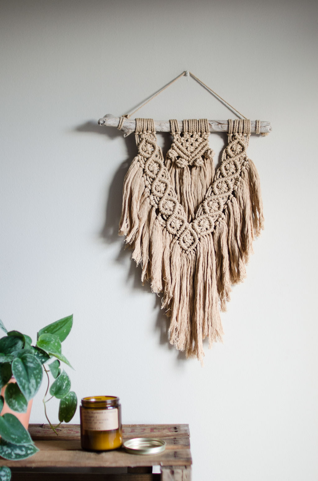 Tapiz de pared en Macramé Taupe S - def08-MACRAME--2-_i398.jpg