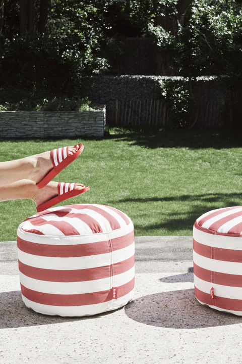 Point Outdoor pouf Stripe Red          - 015c5-pouf4.jpg