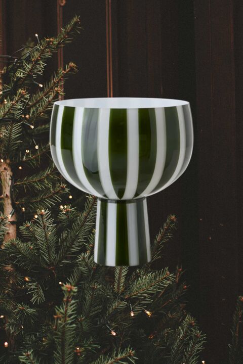 Affari of Sweden: JARRÓN VERDE Y BLANCO