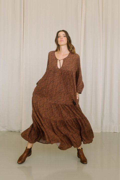 Vestido Senda Marrón