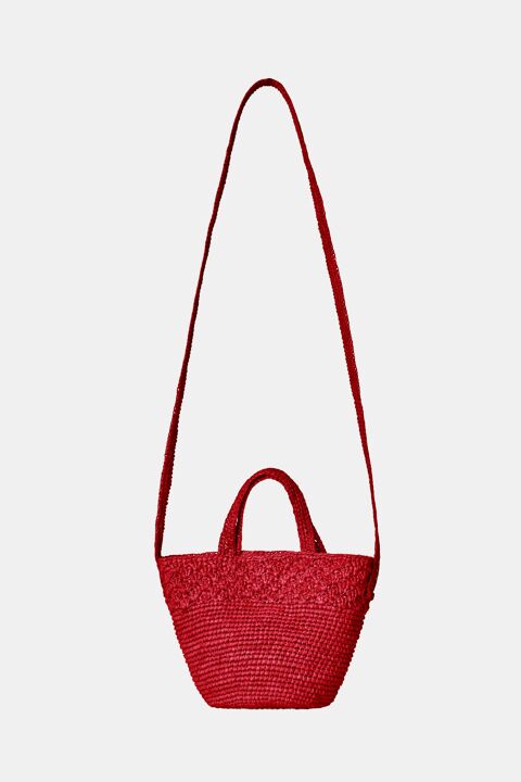 CAMALYA: Bolso rafia Ritaya red