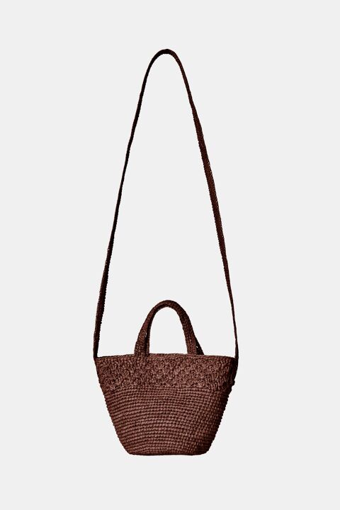CAMALYA: Bolso rafia Ritaya mocha