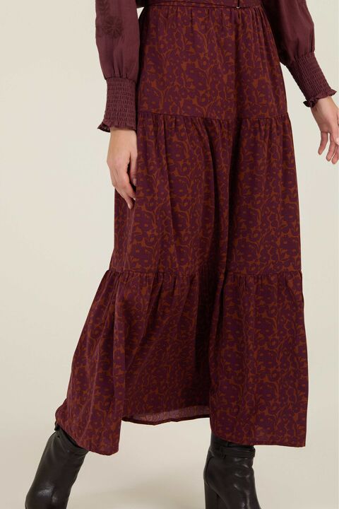 FALDA LARGA FLORAL