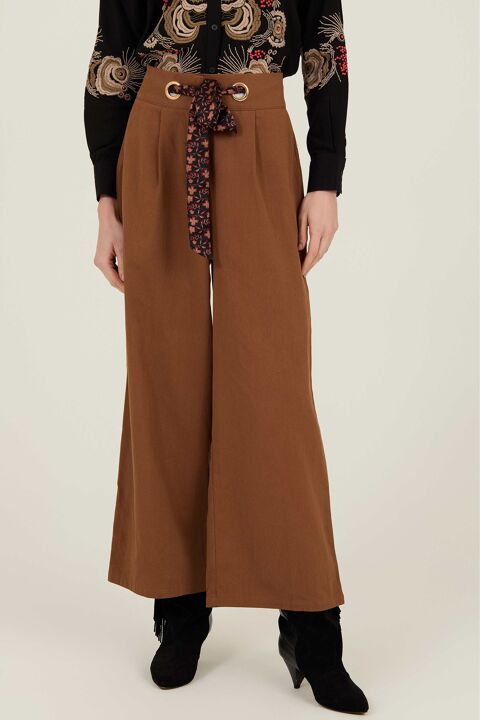 PANTALONES LARGOS CON LAZO