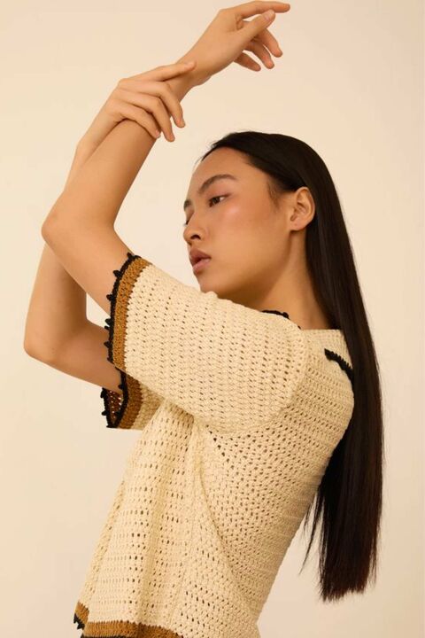 MEISÏE: POLO DE PUNTO CALADO NEGRO - 2-54169.jpg