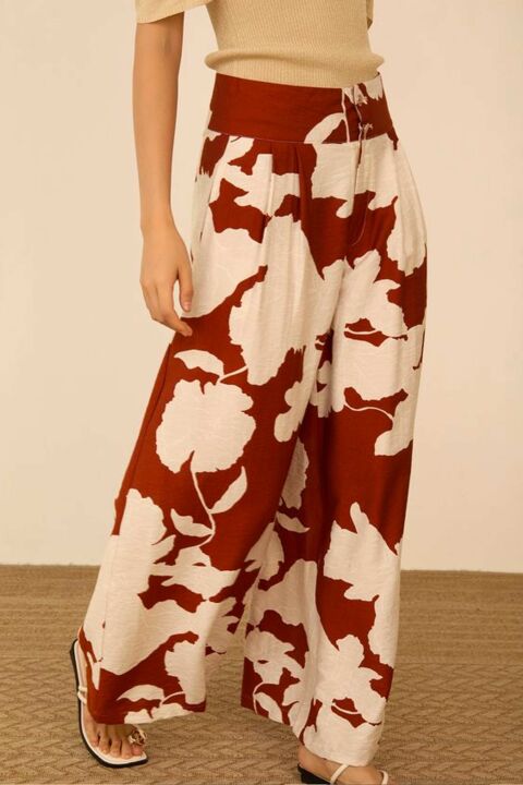 MEISÏE: PANTALÓN PALAZZO FLUIDO