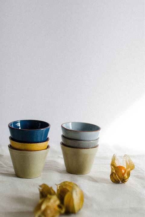 Set de 6 tacitas café