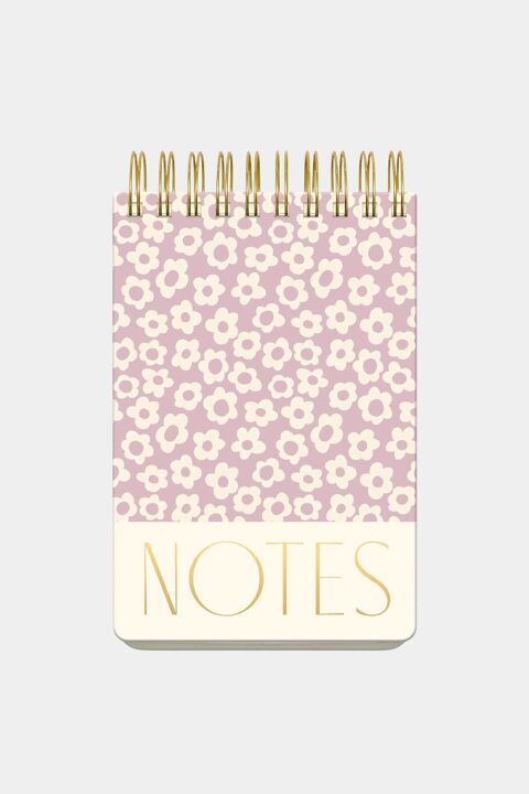 BLOC DE NOTAS : LILA FLORAL