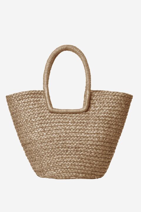 CAMALYA: Bolso rafia Eliona natural
