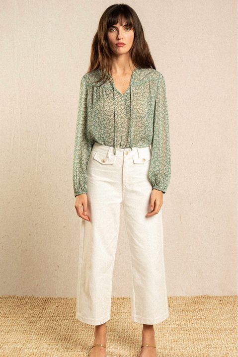 GRACE & MILA: PANTALÓN BLANCO IMAGINATIVE