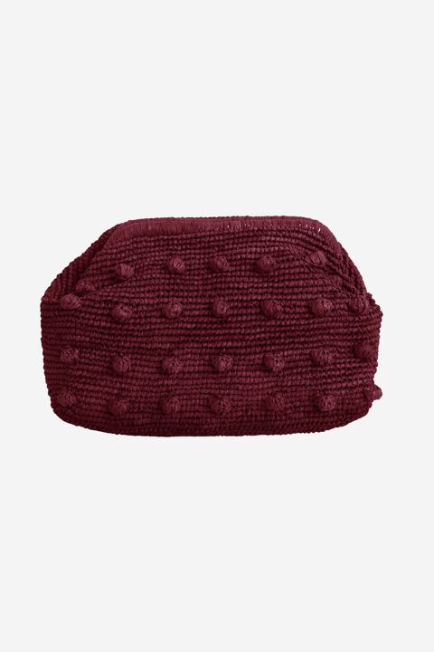 CAMALYA: Bolso de mano Noura Sangria
