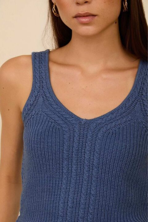 MEISÏE: TOP PUNTO TRENZADO AZUL - 8-db9c9.jpg