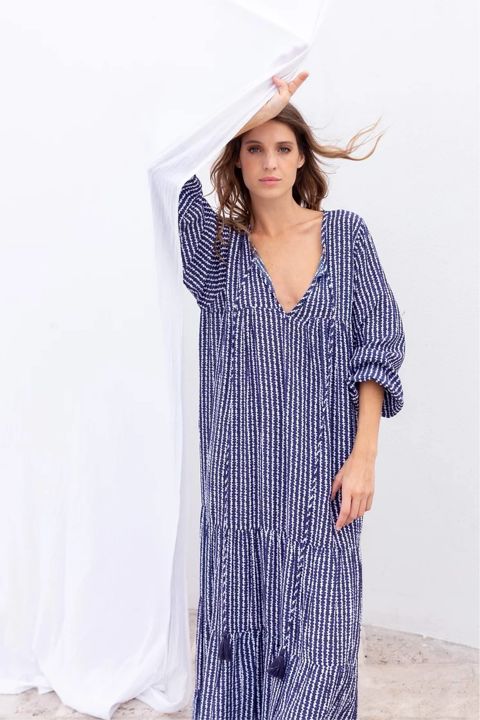 Vestido Batik Azul