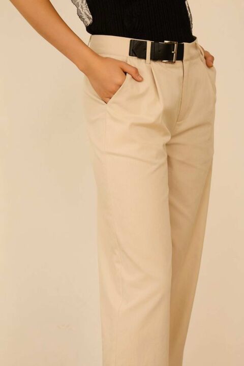 MEISÏE: PANTALÓN PALAZZO HEBILLA BEIGE - 9-582be.jpg