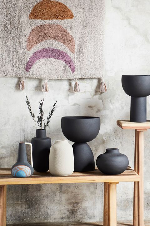 Jarrón Negro Iron Vase