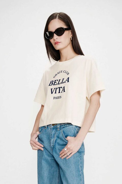 GRACE & MILA: CAMISETA TEXTO VOSS - camiseta-mujer.jpg