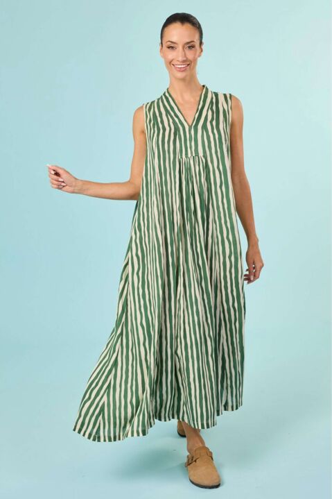 VESTIDO KARMA VERDE SIN MANGAS