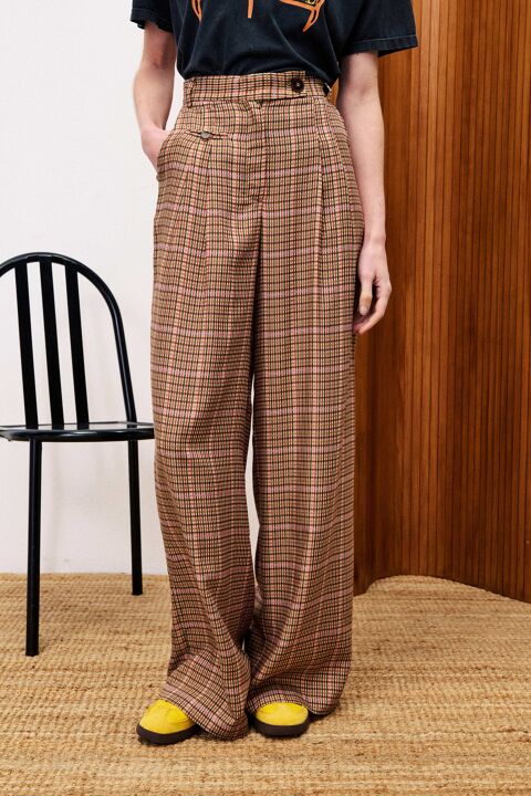 PANTALÓN CANELLE CUADROS