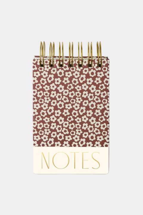 BLOC DE NOTAS : LILA FLORAL