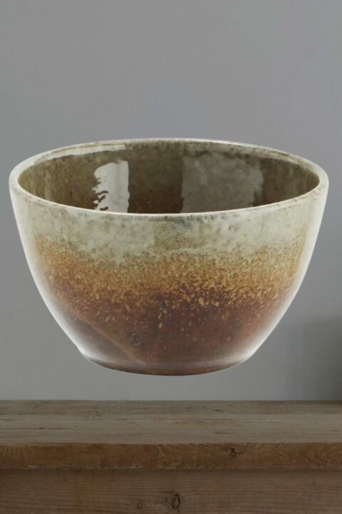 Madam Stoltz:  BOWL multicolor marrón