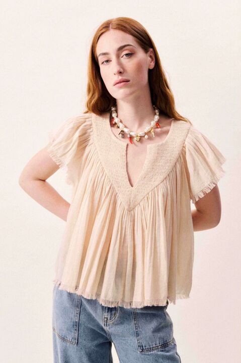 FRNCH: BLUSA FLUIDA FLECOS