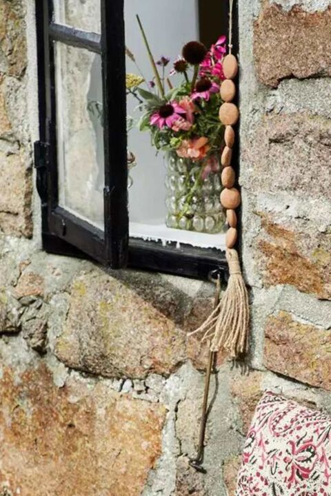 Madam Stoltz: Jarrón Cristal Burbujas T/M Araza