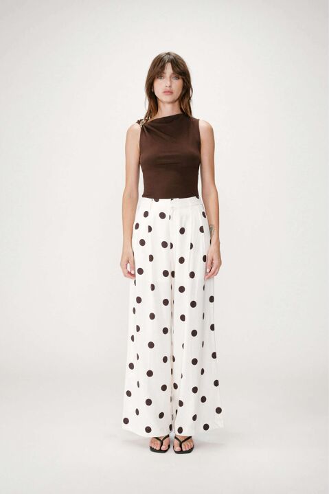 GRACE & MILA: PANTALÓN FLUIDO A LUNARES