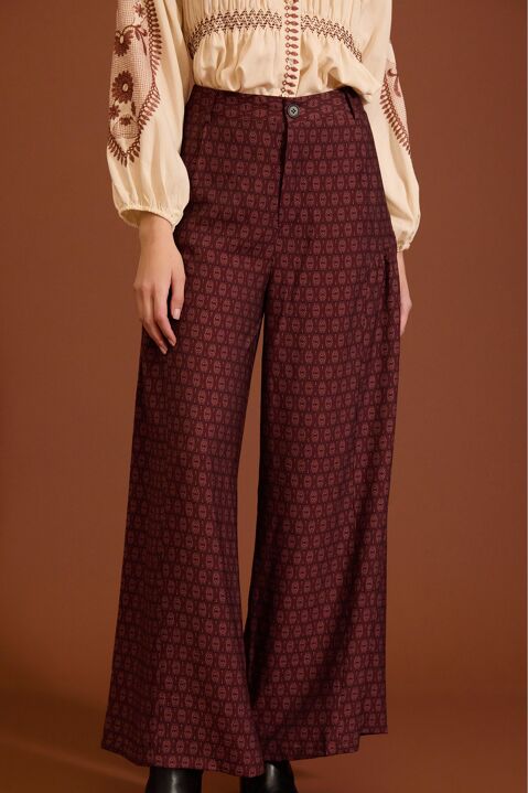 MEISÏE: PANTALÓN LARGO DE VISCOSA