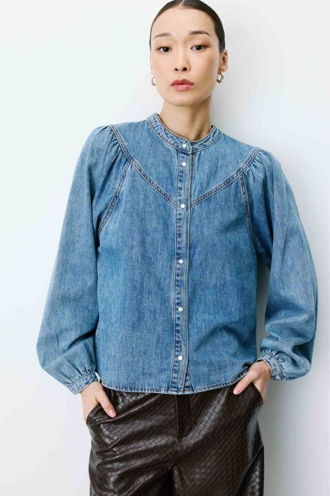 GRACE & MILA: BLUSA VAQUERA DE MANGA LARGA
