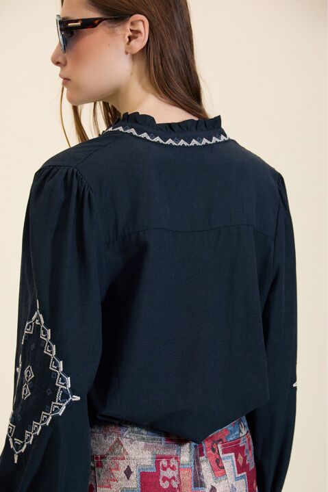 MEISÏE: BLUSA DE CUELLO REDONDO AZUL - casa-gokotta--92-.jpg