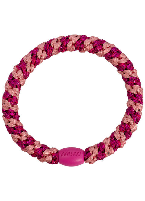 Bon Dep Kknekki Stripe faded rose electric pink glitter