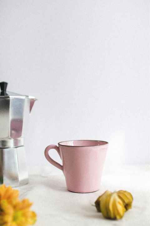 Taza de Cerámica Rosa