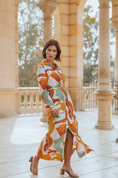 NEW GRACE & MILA: VESTIDO ESTAMPADO BOHO