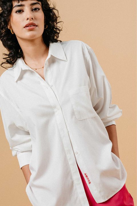 GRACE & MILA: CAMISA MAUPASSANT CRUDO