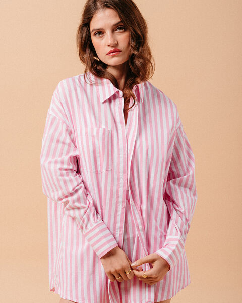 NEW GRACE & MILA: CAMISA MONTREUIL ROSE