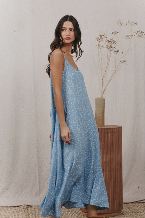 NEW GRACE & MILA: VESTIDO KARLA AZUL