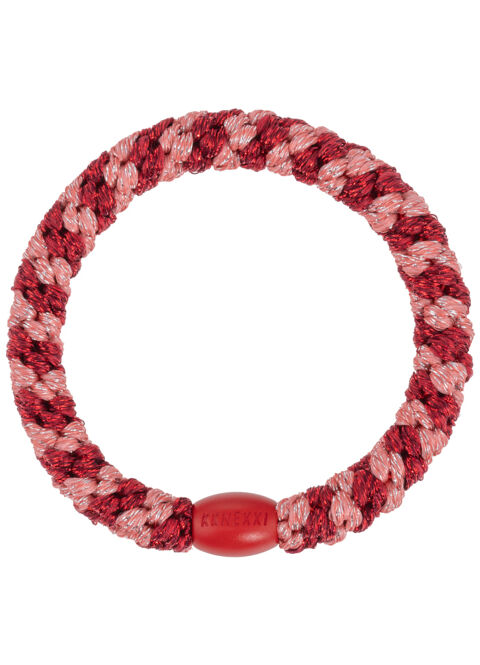 Bon Dep Kknekki CORAL BORDEAUX GLITTER STRIPE