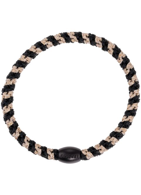Bon Dep Kknekki Slim Black-beige glitter stripe